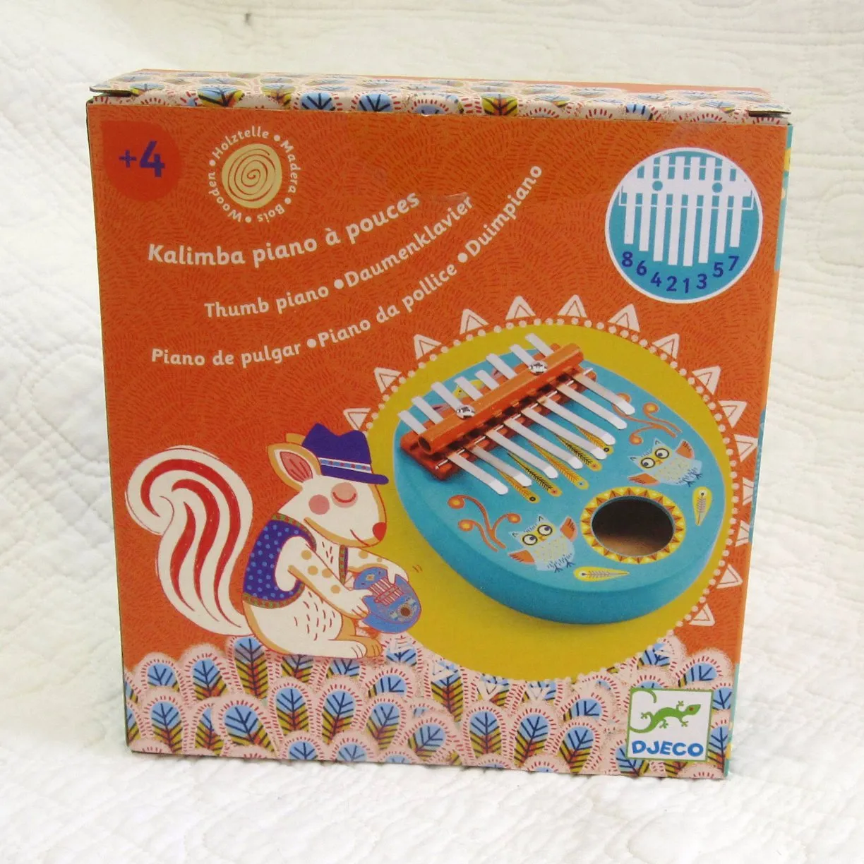 Kalimba Thumb Piano, by Djeco, Age 4 
