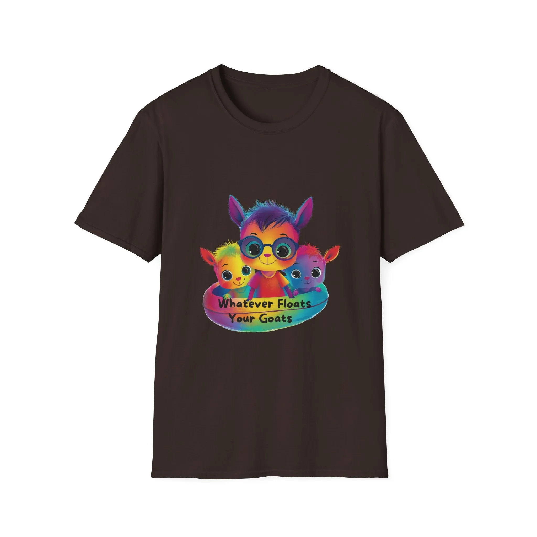 Kawaii Goats Squad Whatever Floats Your Goats T-Shirt