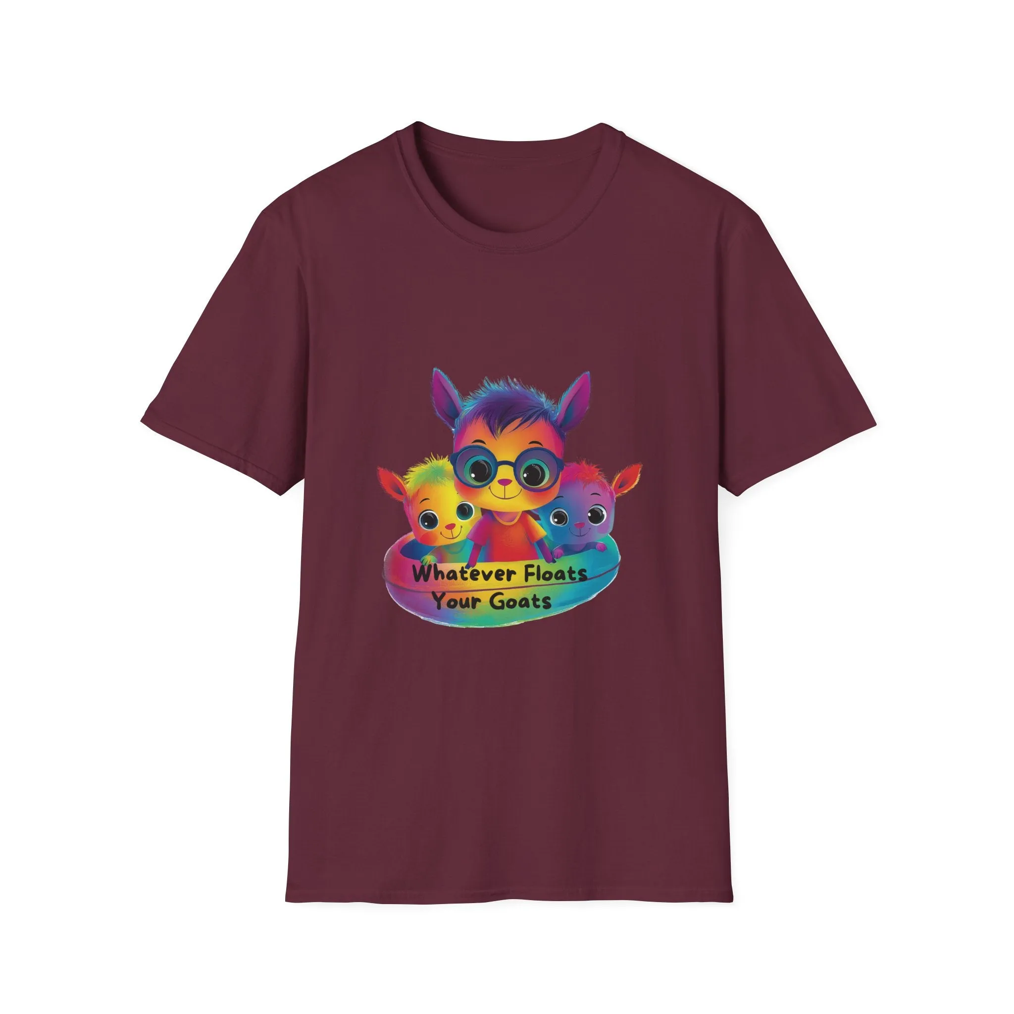 Kawaii Goats Squad Whatever Floats Your Goats T-Shirt