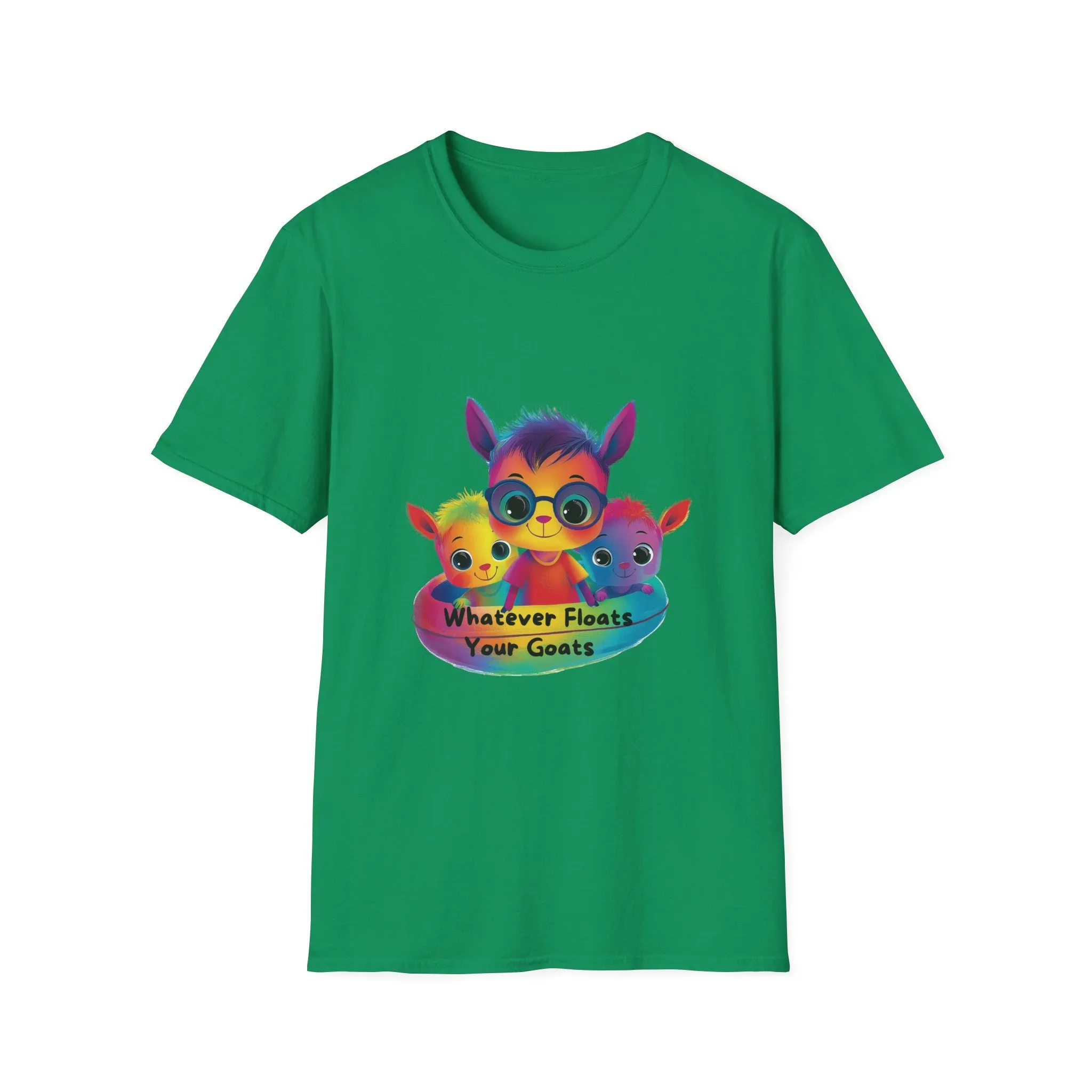 Kawaii Goats Squad Whatever Floats Your Goats T-Shirt