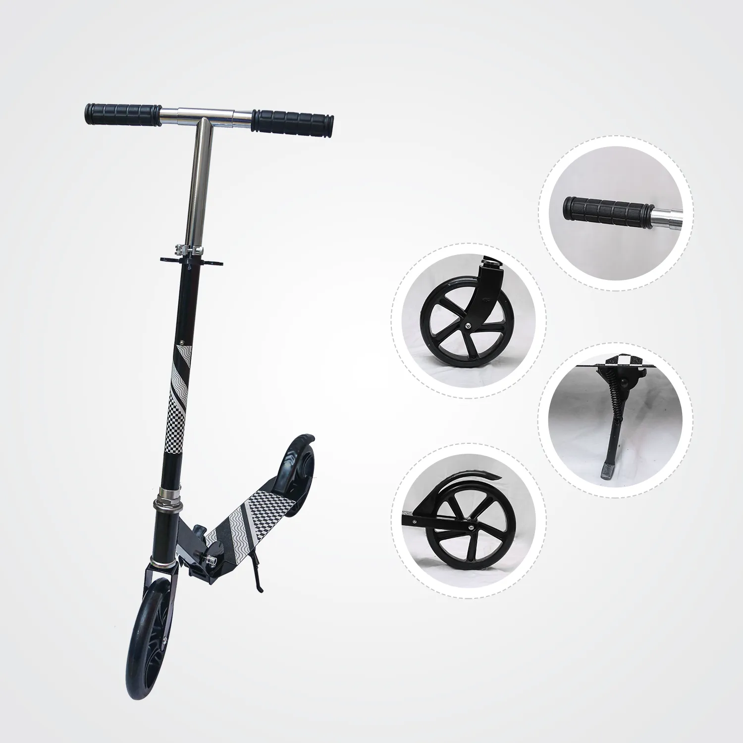 Kick Scooter for Kids | 5-12 Yrs | Height Adjustable | Foldable | Black