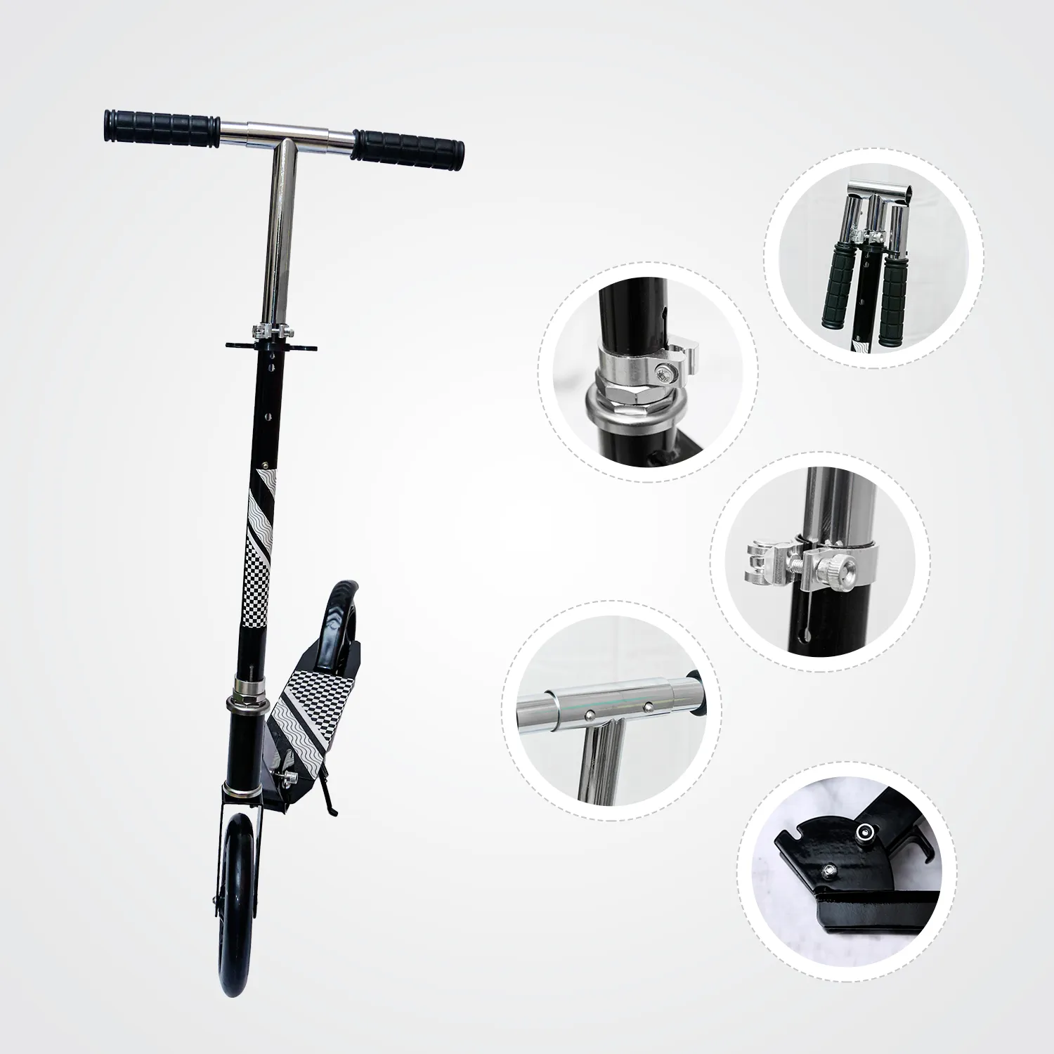 Kick Scooter for Kids | 5-12 Yrs | Height Adjustable | Foldable | Black