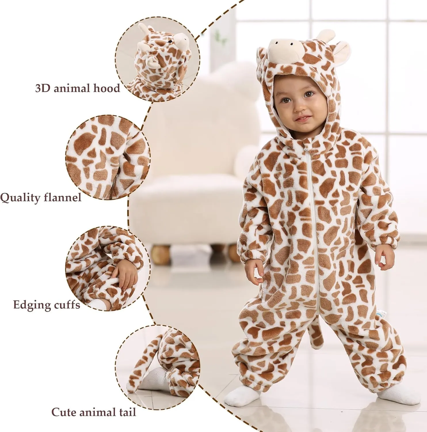 Kid Halloween Milk Cow adventitious debt Cosplay Costume Baby Boys Girls Animal Playwear TONWHAR Toddler 