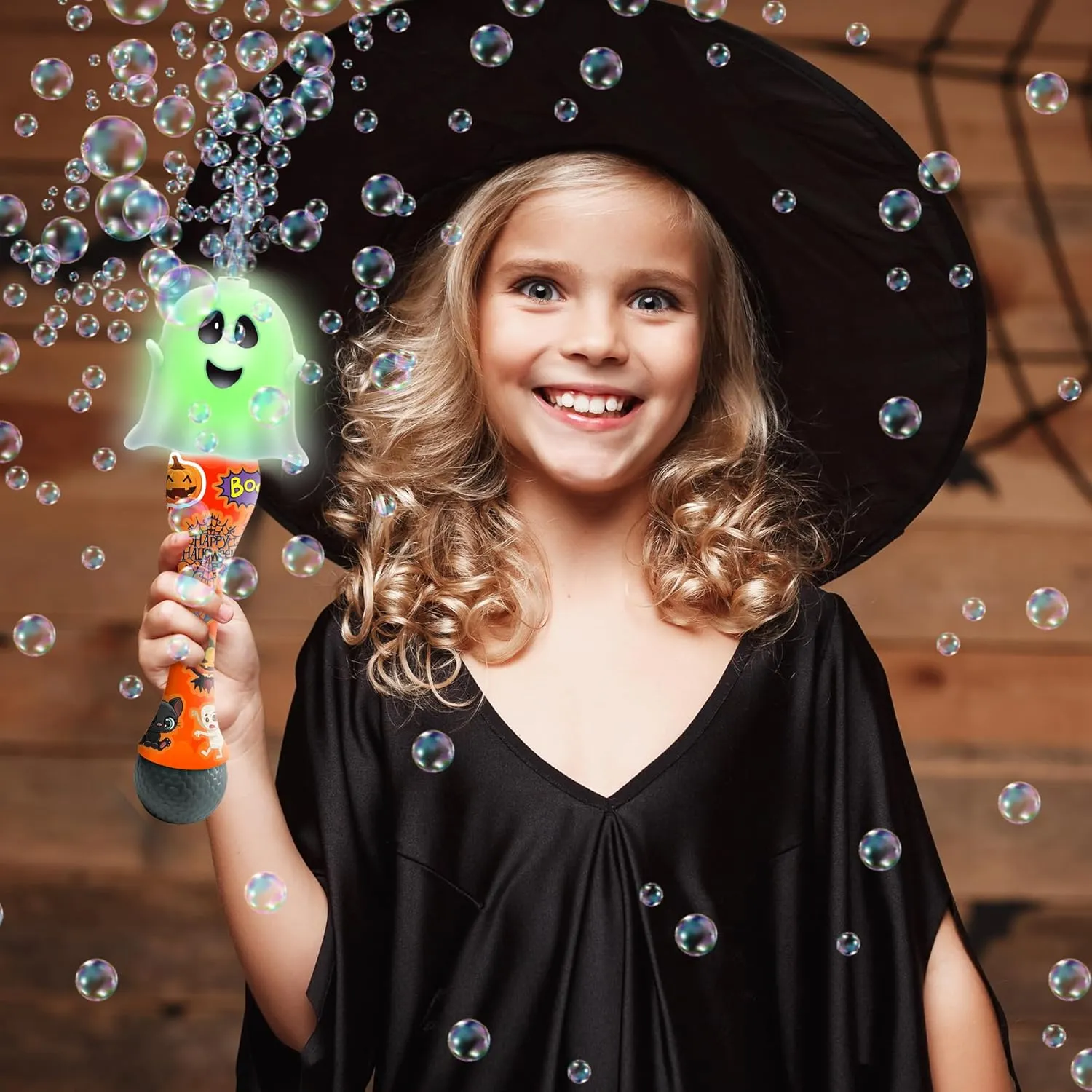 Kids (2 Pack)$ 14" Light Up Ghost Bubble Wand with LED & Halloween Music$ Halloween Boo Basket Stuffers for Kids$ Halloween Toys for Toddlers ArtCreativity Halloween Bubble Wand constant hinterland inactivate rectify for 