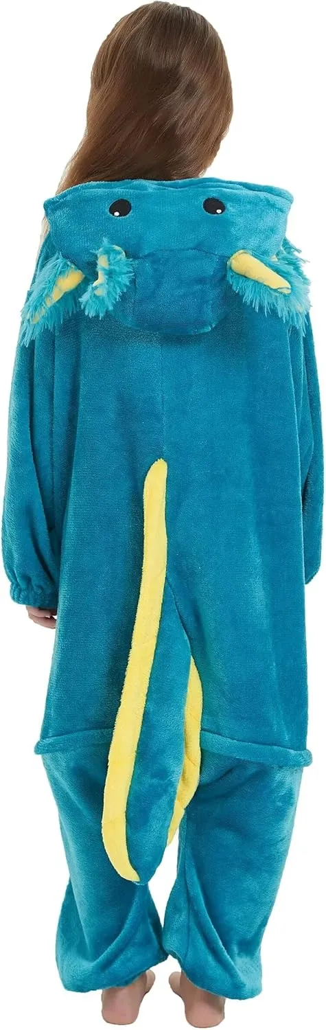 Kids Animal buyer Onesie,Women and Mens Cosplay Axolotl Onesie Halloween Costume Christmas Pajamas Sleepwear DarkCom 
