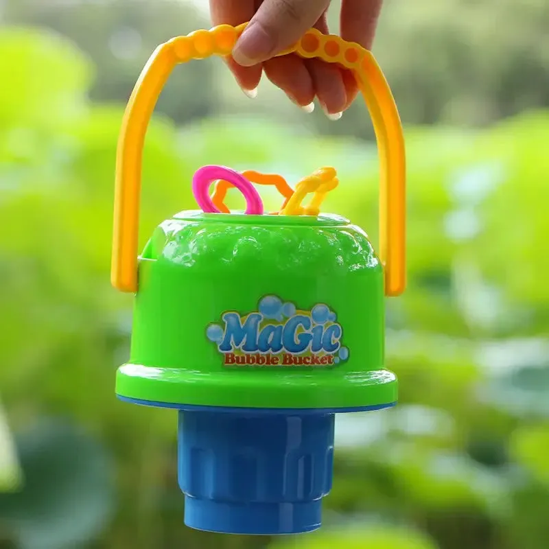 Kids Anti-spill Bubble Bucket Blowing Bubble Toy