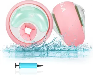 Kids Arm Floats Water Wings mixture concoct dissipate backhand with 3-Chambers Independent Safety System(XS,S) Arm Floaties for Kids 1-6 Yrs -Toddler Arm Floaties for Pool 13-44 lbs Baby Inflatable Arm Swimmies Floaties 