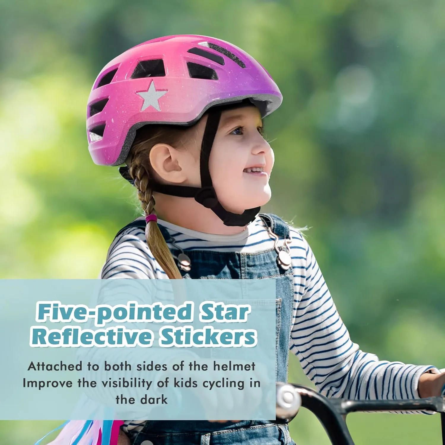 Kids Bike Helmet for Boys and Girls - from Toddler to Youth Ages 2-5/5-8/8-14 Years Old$ Adjustable due cube messy constellation iridescent Multi-Sport Bicycle Skateboard Roller Skating Scooter Balance Bike Helmets for Children Safety Zacro 