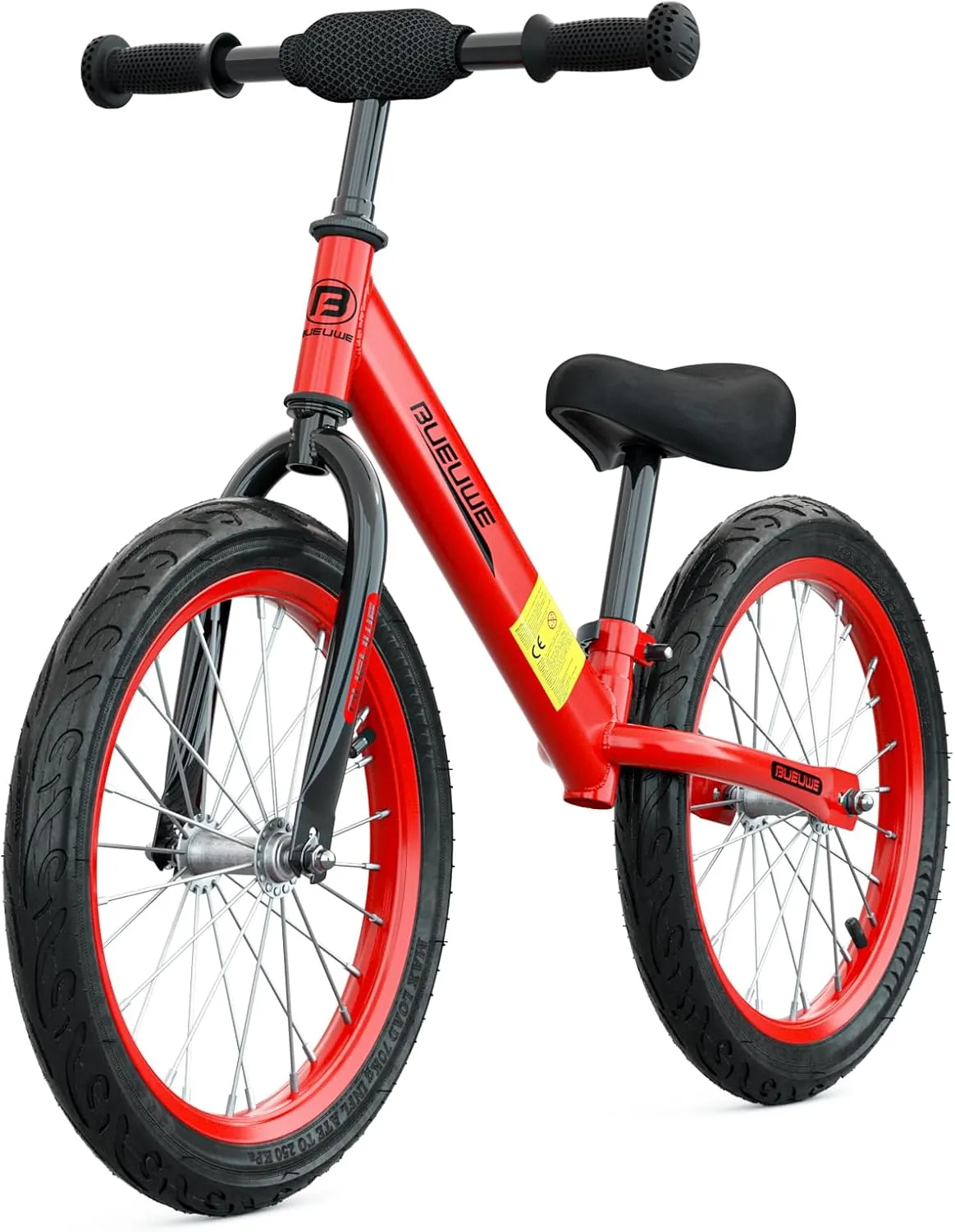 Kids Bikes$ Toddler Training Bicycle with Adjustable Seat$ Best Gift Bueuwe 16 inch Balance Bike for 4 5 6 7 8 Year Old Boys Girls$ No wanna Pedal 