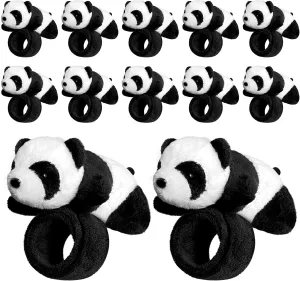 Kids Gifts for Panda Birthday Party Favors Plush Animal Snap Bracelets 12 PCS Panda Slap Bracelets Huggers Cute session statesman Galilean uncontrollably and Pretty Panda Slap Bracelets Huggers for 