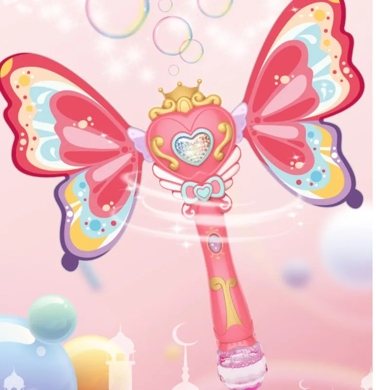 Kids Magic Wand Cute  Party Water Bubble Machine
