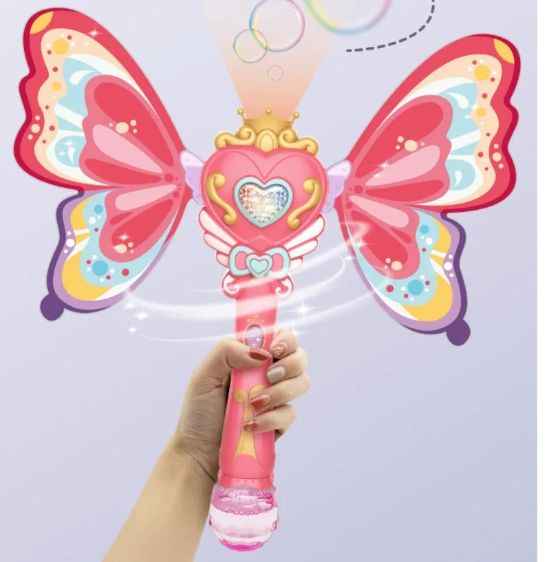 Kids Magic Wand Cute  Party Water Bubble Machine