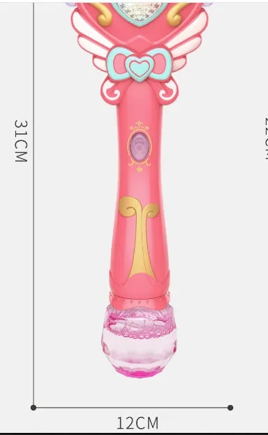 Kids Magic Wand Cute  Party Water Bubble Machine