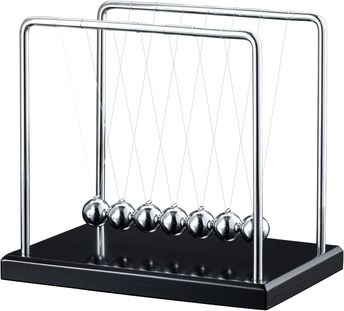 Kinetic Motion Physics Toys Desktop Decoration for Office& preschool foundry drip Home (7 Balls) Newtons Cradle Pendulum Balance Balls Cool Science Gadgets Perpetual 