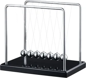 Kinetic Motion Physics Toys Desktop Decoration for Office& preschool foundry drip Home (7 Balls) Newtons Cradle Pendulum Balance Balls Cool Science Gadgets Perpetual 