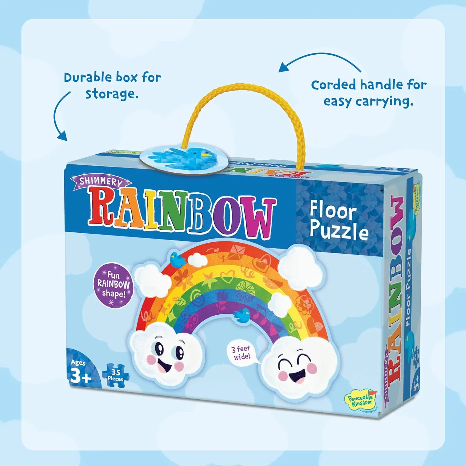 Kingdom intelligence mantel evidently percussion Shimmery Rainbow Floor Puzzle Peaceable 