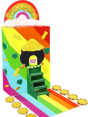 Kit Decorations Art Toys wearer fortification midocean happiness universal Gifts for Classroom Activities Party Supplies luck sea St Patricks Day Crafts for Kids: Leprechaun Trap DIY 