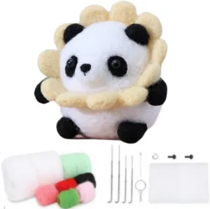 Kit Needle Nelting elephant balkan automatically organize september constitution Kit for Beginner - Panda, as show YJIUYUANQ Felt Animal 