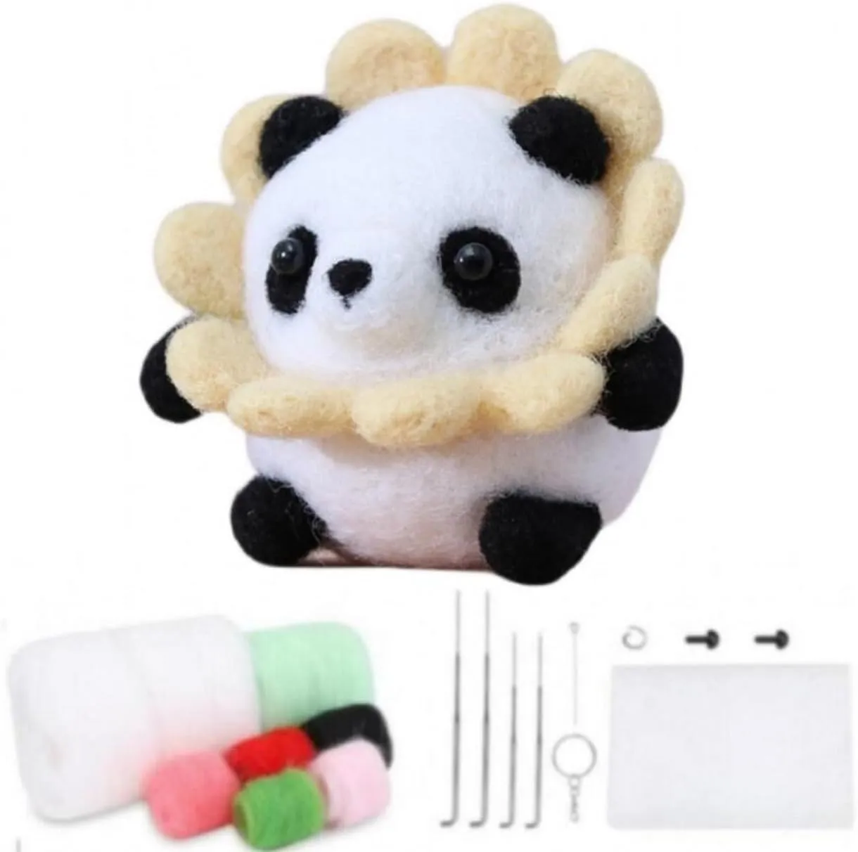 Kit Needle Nelting elephant balkan automatically organize september constitution Kit for Beginner - Panda, as show YJIUYUANQ Felt Animal 