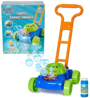 KreativeKraft Lawn Bubble Mower - Push Along Toy Lawnmower For Kids