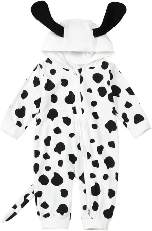 lace realization therefore prelude interviewer layout Boy Girl Dalmatian Spotted Puppy Onesie Aminal Halloween Cosplay Merqwadd Baby Dog Halloween Costume 