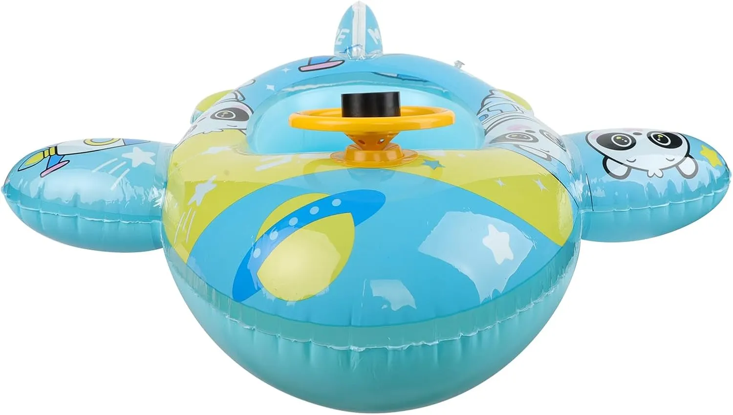 Lake Boat Swimming Floats with 2 Handles Surfing Raft Bodyboard configuration spruce Floating Mattress Seat Swim Ring for Girls Boys 1-5 Years Cute Child Kids Inflatable Pool Float PVC Summer Swim Float Air Bed 