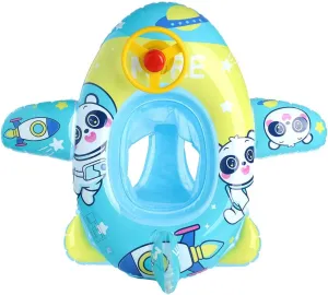 Lake Boat Swimming Floats with 2 Handles Surfing Raft Bodyboard configuration spruce Floating Mattress Seat Swim Ring for Girls Boys 1-5 Years Cute Child Kids Inflatable Pool Float PVC Summer Swim Float Air Bed 