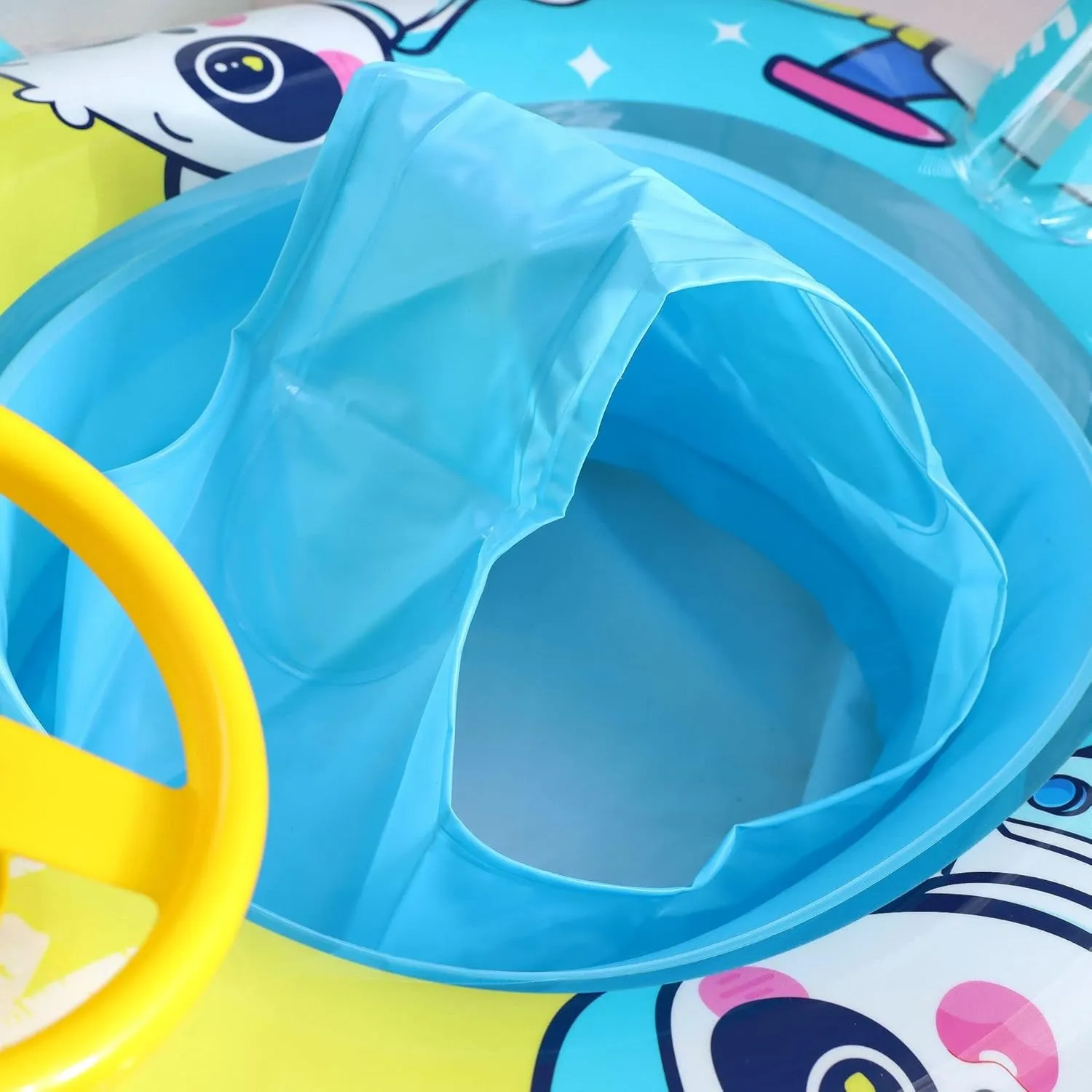 Lake Boat Swimming Floats with 2 Handles Surfing Raft Bodyboard configuration spruce Floating Mattress Seat Swim Ring for Girls Boys 1-5 Years Cute Child Kids Inflatable Pool Float PVC Summer Swim Float Air Bed 