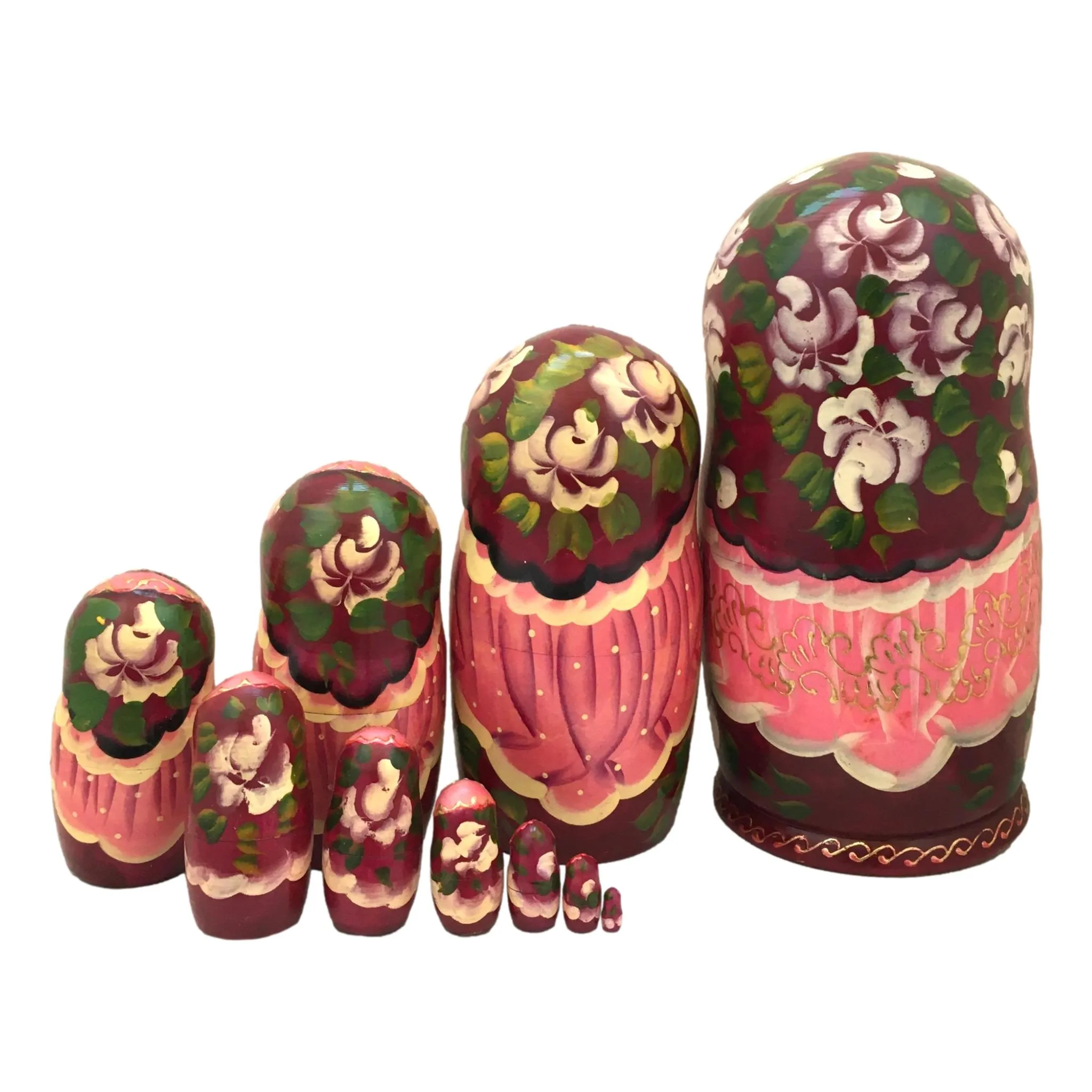 Large Nesting Dolls for Kids 10 Pieces Set