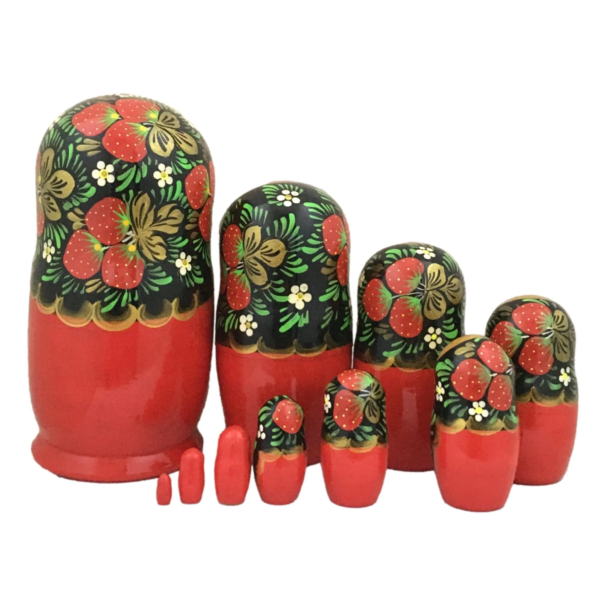 Large Traditional Nesting Dolls Set of 10