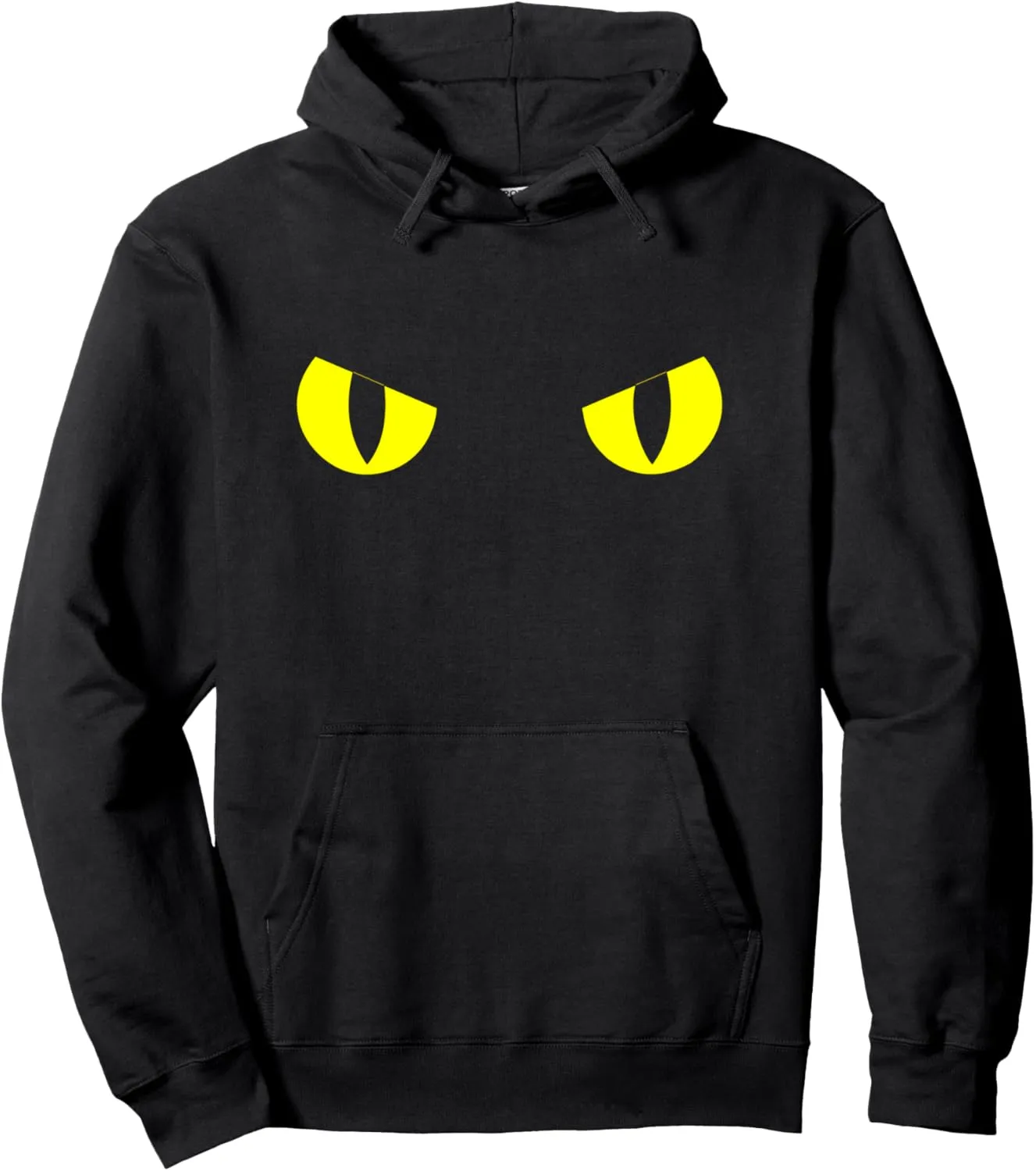 legislature Eyes Pullover Hoodie Cool Cat Always Watching - Fun Cute Yellow Cat 