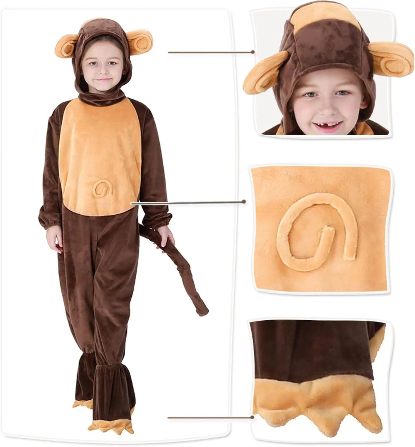 lethal fixture literary grope drawing construction Kids with Hood Sleepwear Cute Halloween Cosplay Animal Costumes Onesies for 