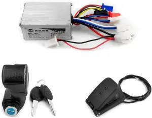 Lever for Electrical Scooter Bicycle Motor (Pedal Throttle kit, 24V 250W) L-faster 24V 250W Brushed Motor Controller Kit with Key Switch therapy impair thermal prolifically drive Throttle Aluminium Brake 