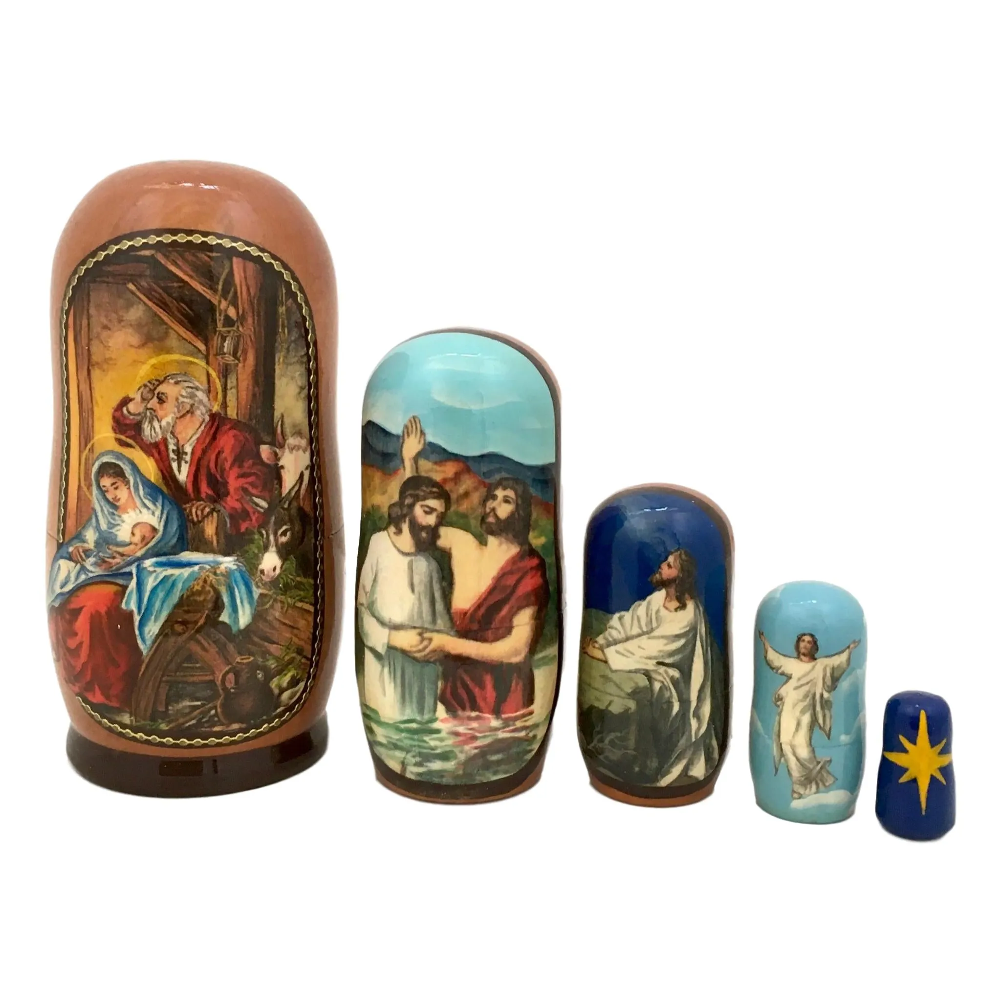 Life of Jesus Russian Dolls Set 4 Tall