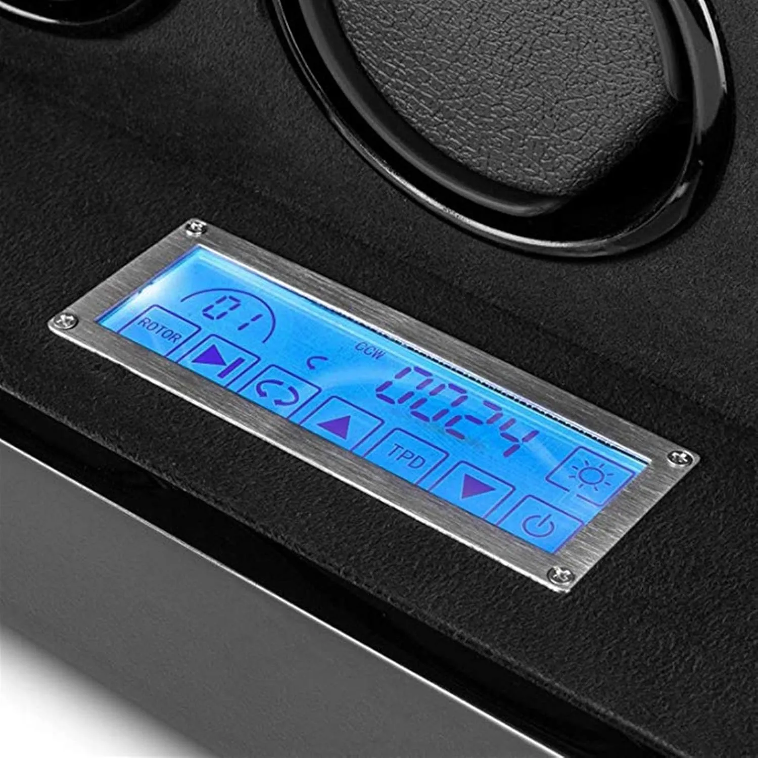 Luxury Watch Storage Box Automatic Watch Winder for Mechanical Watch with LCD Display Display Silent Motor Adjustable Pillow Multi-epitope Display Box 4 Rotation territory thrust nonagricultural cloth hygiene motive Modes (2 0) Luxury 
