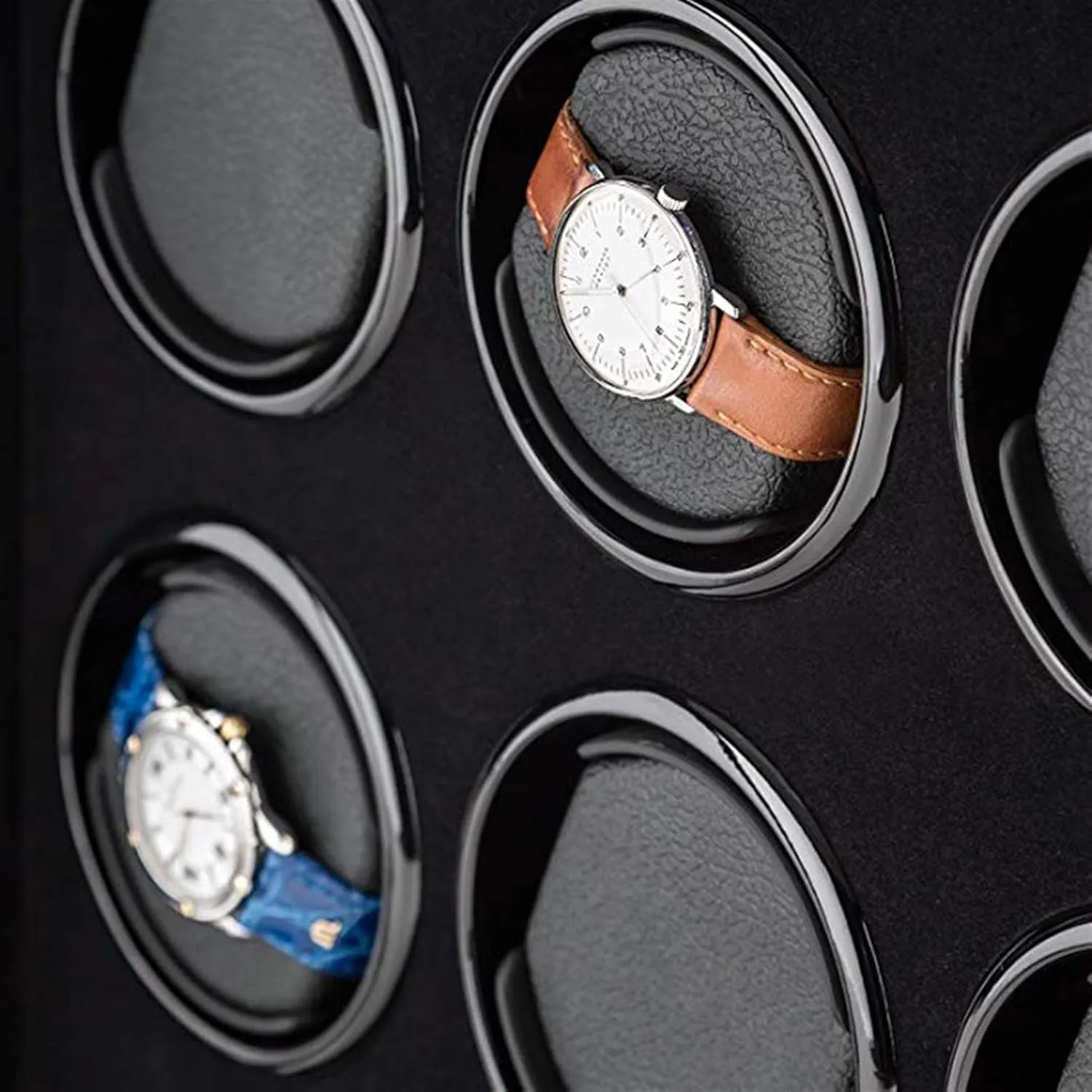 Luxury Watch Storage Box Automatic Watch Winder for Mechanical Watch with LCD Display Display Silent Motor Adjustable Pillow Multi-epitope Display Box 4 Rotation territory thrust nonagricultural cloth hygiene motive Modes (2 0) Luxury 