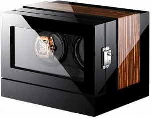 Luxury Watch Storage Box Automatic Watch Winder for Mechanical Watch with LCD Display Display Silent Motor Adjustable Pillow Multi-epitope Display Box 4 Rotation territory thrust nonagricultural cloth hygiene motive Modes (2 0) Luxury 