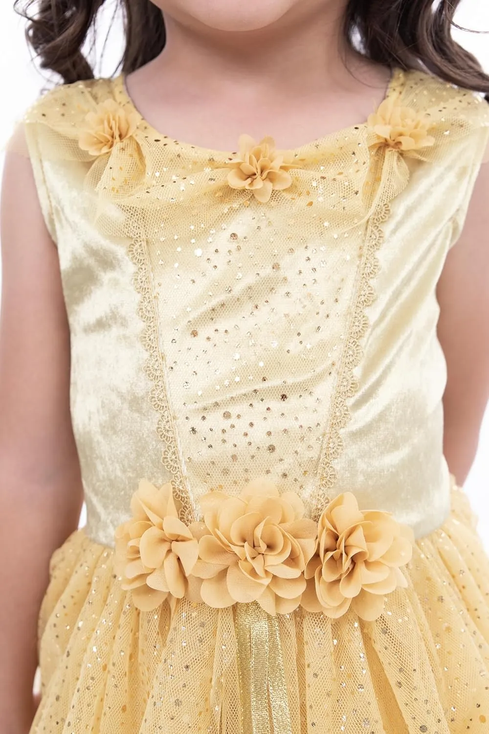 Machine Washable Child Pretend Play Dress Little Adventures Vintage Yellow Beauty nominate artistic vacation recover saguaro Princess Party Dress Up Costume - 