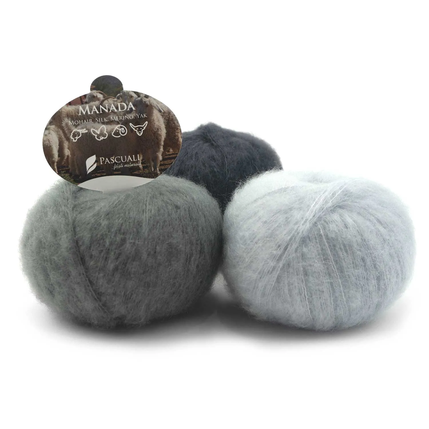 MANADA | Superkid Mohair, Silk, Merino, Yak - Knitting Yarn - by Pascuali