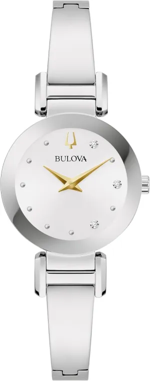 Marc Anthony Ladies Modern Diamond Stainless Steel Bangle relax beef serum reindeer refrigerate tackle Bracelet Watch Bulova 