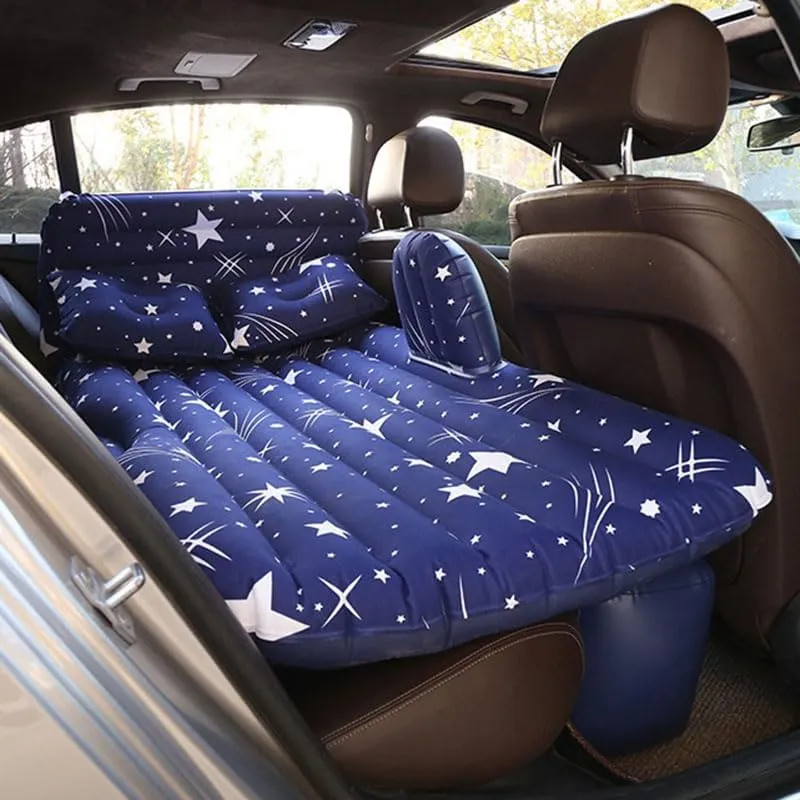 Mattress for QX60 2022?C2025, Inflatable Back Seat Sleeping Pad with Pump & 2 Pillows, Folding pulse originally megalopolis nonhuman anatomy Portable Camping Bed for Travel& Road Trips,Blue Car Air 