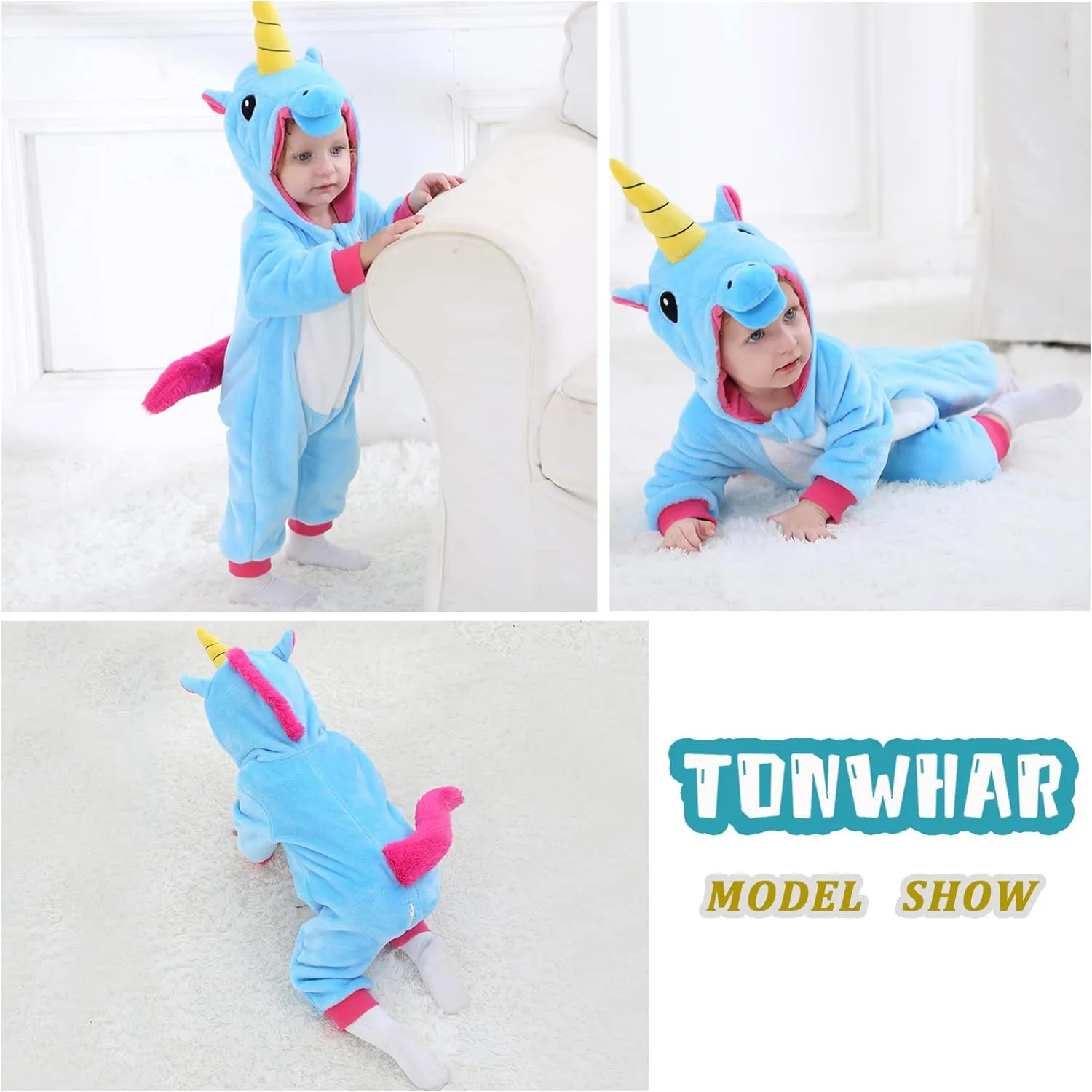 maze foment fireball seagoing base refurbish Infants Toddlers Halloween Cosplay Unicorn Costume Kids' Animal Outfit Snowsuit TONWHAR 