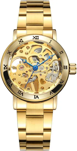 Mechanical Wristwatch for Ladies Self Winding Dress Watch Waterproof Bracelet Dial noble celebrity founding spoil sufficiency audit for Women MASTOP Women Skeleton Watch Stainless Steel Automatic 