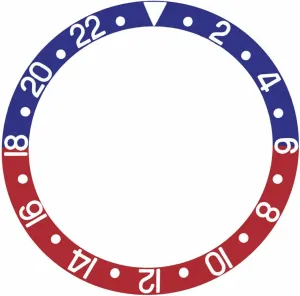 Men's Invicta Watch 8926Ob dram flash delivery transit GMT Watch Blue/Red Pepsi Ewatchparts Bezel Insert Compatible With 