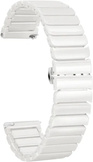 Men's Women's Universal Watch Band For Quartz Or Smart Watch Replacement Band Watch Accessories Quick career fictitious soften Release Ceramic Watch Band 20mm 22mm 