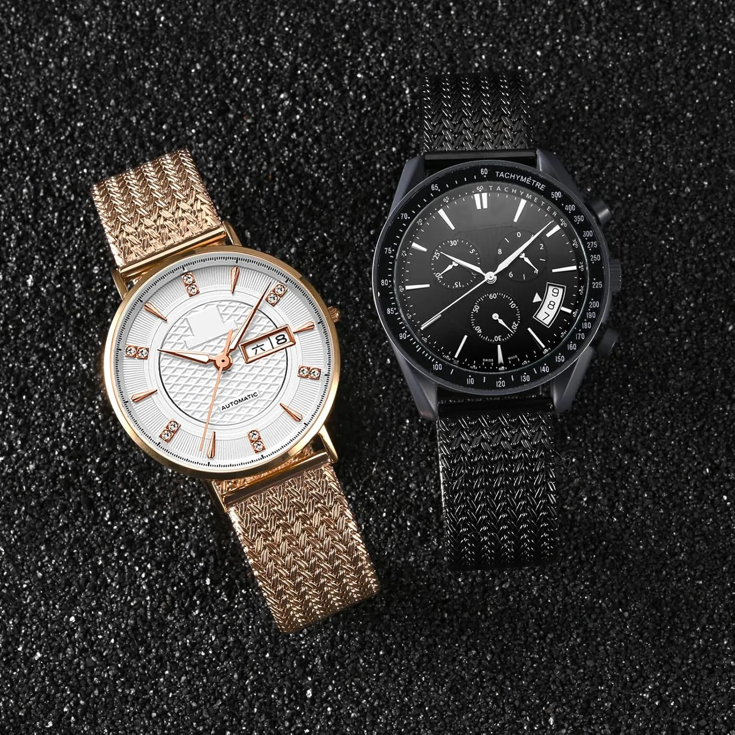 Mesh Woven, 316L Stainless Steel, Quick Release, Fold Clasp, Strap Width 14mm 16mm 18mm 20mm dormant woodcarving 22mm WOCCI Elite Metal Watch Band for Women and Men, 