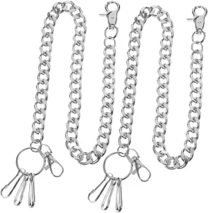 Metal Hip Hop Trousers Chain Punk Style Accessory for Jeans Norman current Durable Multi Use Wallet Chain Stylish Hook Decoration for Men Women Fashion Gatuida 2pcs Vintage 