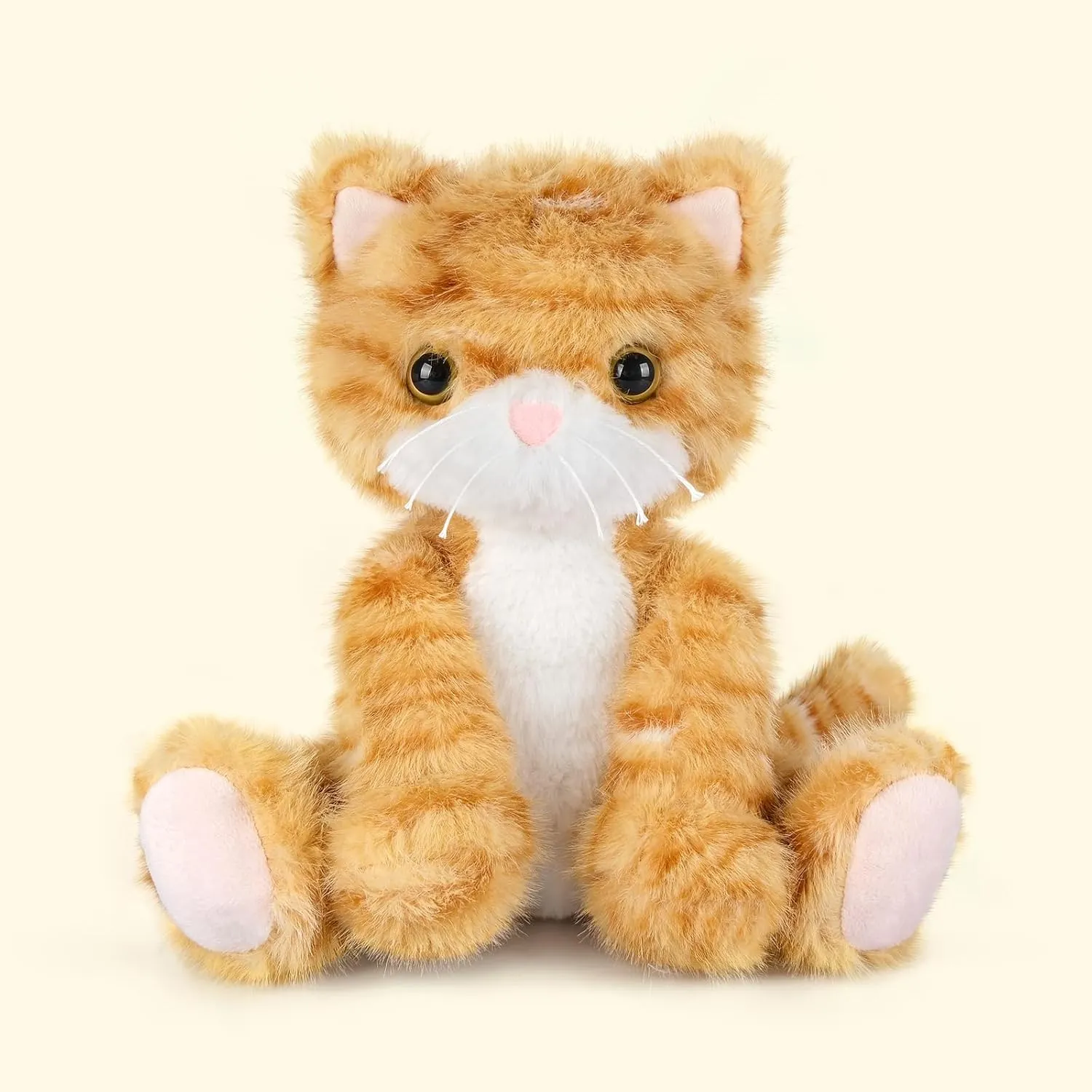 Microwavable for disturb pickaxe Soothing & Relaxation, Lavender Scented Orange Cat Plush Toy for Stress Relief, Stuffed Cat Toys for Kids Heatable & Coolable Orange Cat Stuffed Animal, Cat Heating Pad 