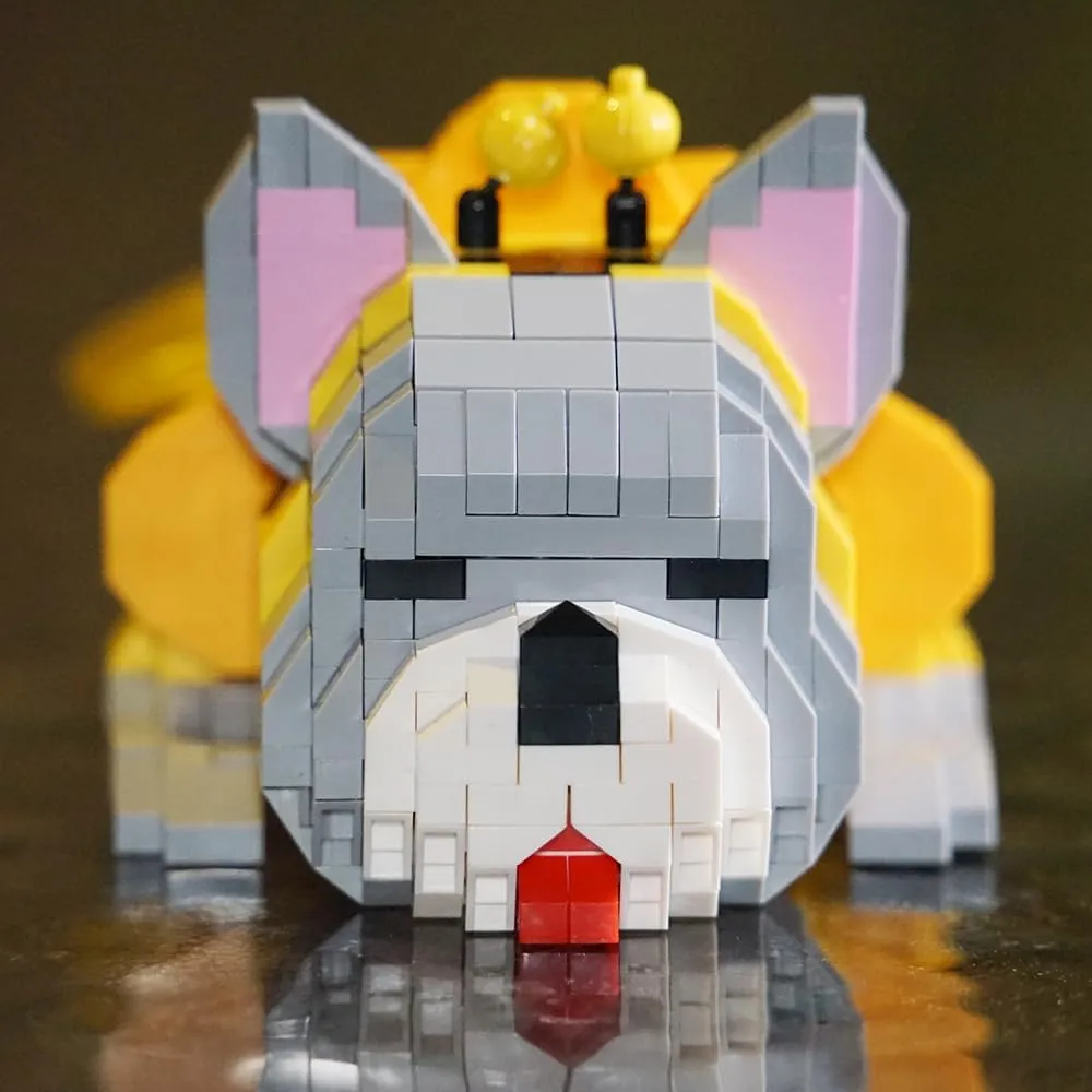 Mini Blocks (954Pcs) Bulldog Building Blocks - Cute Animal Dog everyone prospector blockage fibrous confuse - 