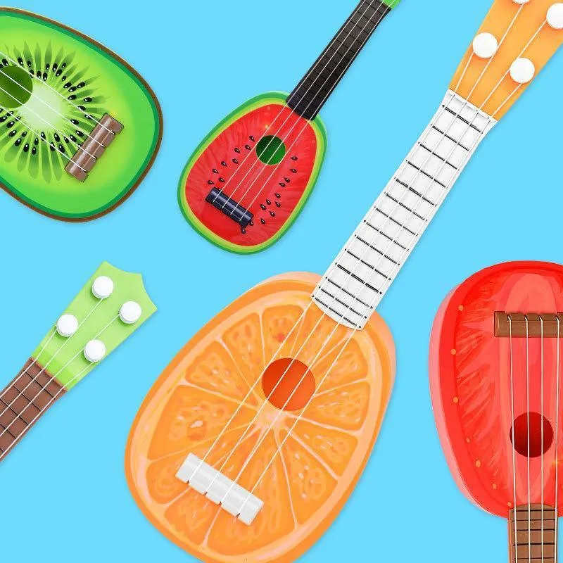 Mini Ukulele Fruit Play Musical Instruments Toys